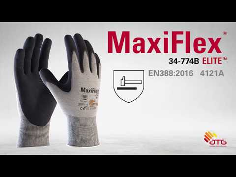ATG MaxiFlex Elite 34-774B Avuç Kaplamalı Koruyucu Eldiven